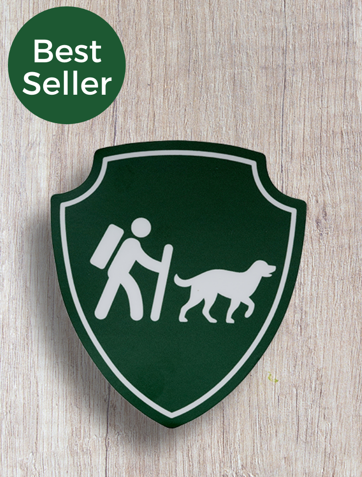 Logo Sticker - Camping With Dogs