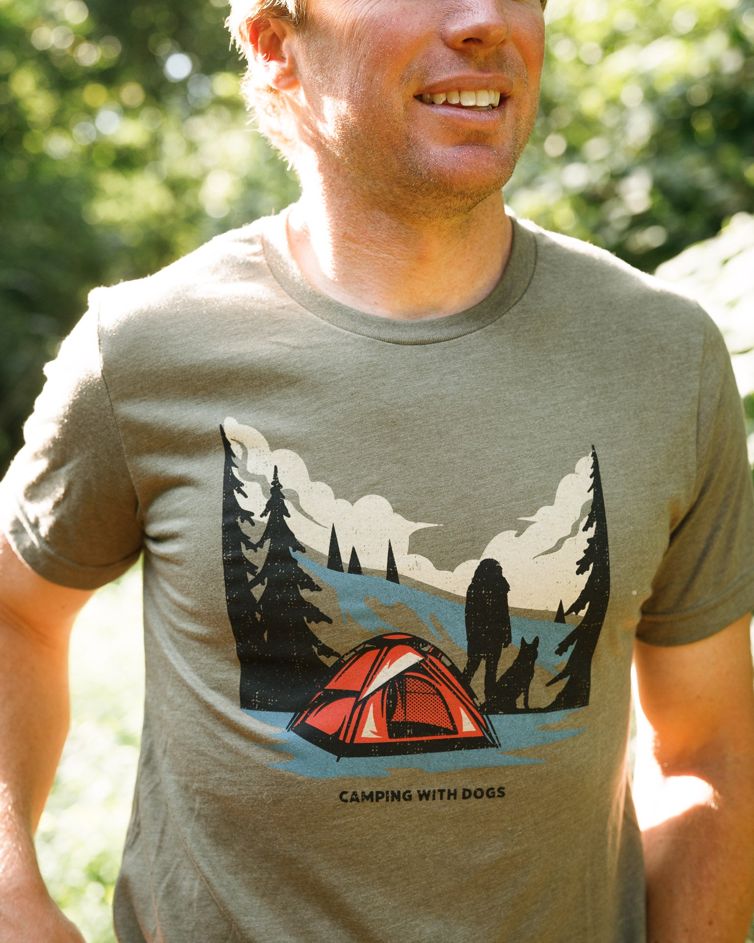 t shirt camping Gone Camping Tee