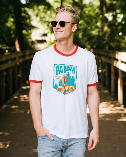 Acadia National Park Ringer Tee