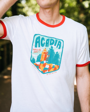 Acadia National Park Ringer Tee