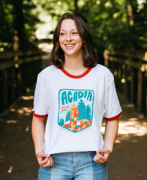 Acadia National Park Ringer Tee
